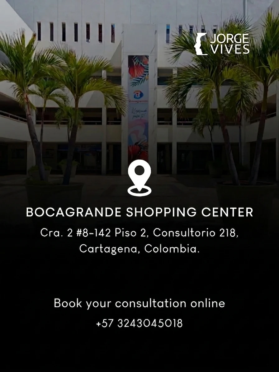 Dr. Jorge Vives clinic at Bocagrande Shopping Center, Cartagena, Colombia