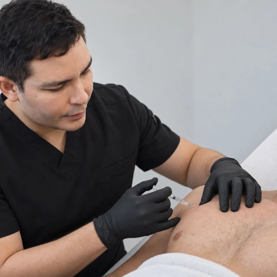 Aumento de pecho o aumento de pectorales con ácido hialurónico para hombres - Dr. Jorge Vives - Médico estético y médico radiólogo en Cartagena Colombia